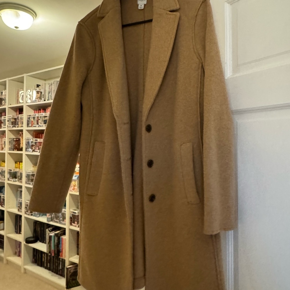 J. Crew Camel Wool Overcoat